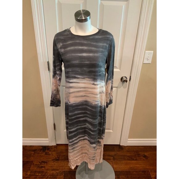 Dolan Left Coast Collection Gray & Pink Ombre Tie Dye Midi Dress, Size XS, NWT!! - Picture 1 of 7